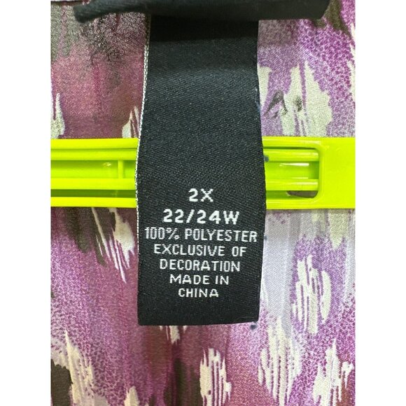 Liz & Me Platinum Collection Women’s Button Blouse Size 2X (22/24W) EUC - Picture 4 of 6